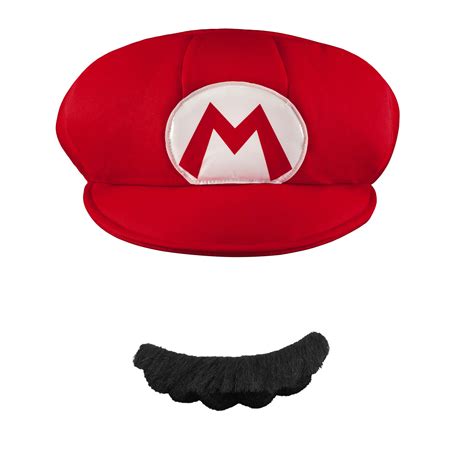 Gorro Y Bigote De Mario Bross Adulto Deluna Disfraces