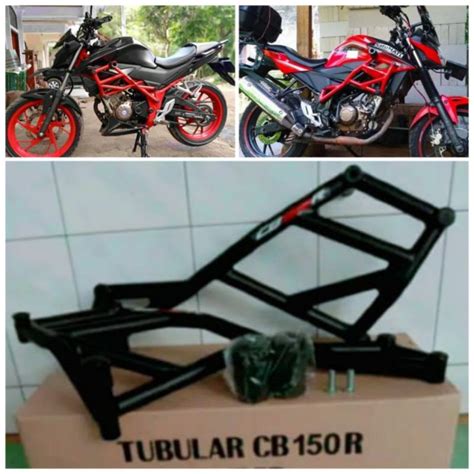 Jual Crashbar Tubular CB150R NEW CB150R OLD Plus Jalu Slider Agna