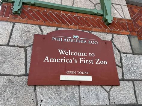 The Philadelphia Zoo Historical Marker