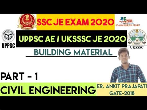 SSC JE Previous Year Building Material Questions Part 1 UPPSC AE