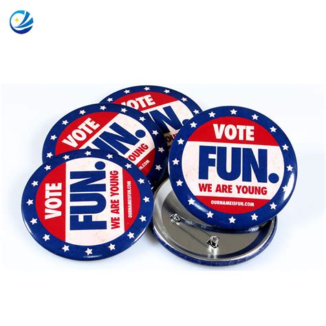 Usa Round Buttons Advertising Promotion Lapel Pins Political