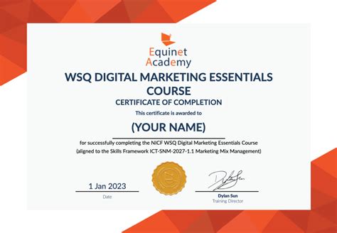 Wsq Digital Marketing Essentials Certification Course Equinet Academy