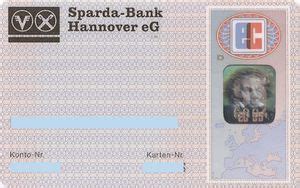 Bank Card Sparda Bank Hannover Eg Ec Sparda Bank Hannover Eg