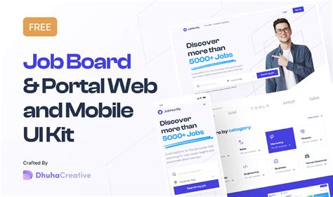 Jobhuntly Job Board Portal Web And Mobile UI Kit