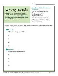 Limerick Poems Lesson Plans & Worksheets Reviewed by Teachers ...