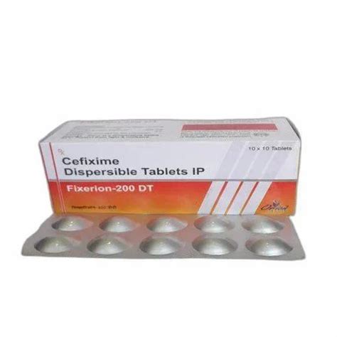 Cefixime 200 Mg Dispersible Tablets At Rs 106 76 Box Cefixime Tablet