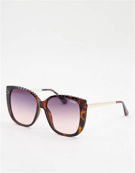 Quay Ever After Etched Cat Eye Sunglasses Asos