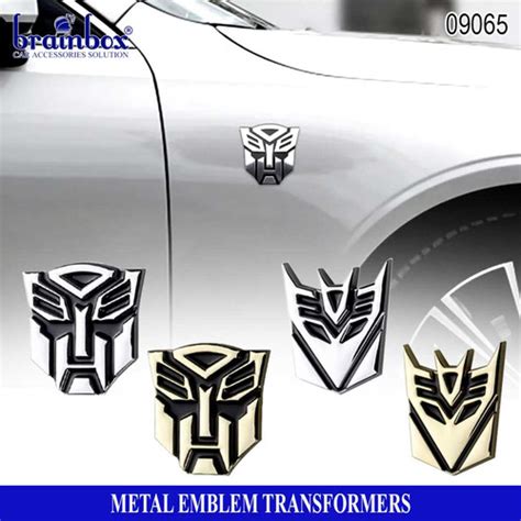 Jual Emblem Besi Logo Transformer Autobot Decepticon Metal Logo