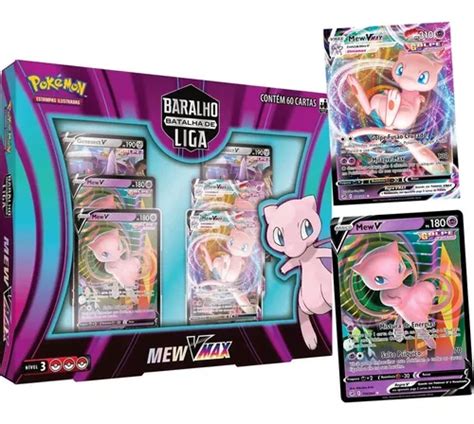 Box Card Pokémon Mew Vmax Baralho Batalha De Liga Copag Top Frete grátis