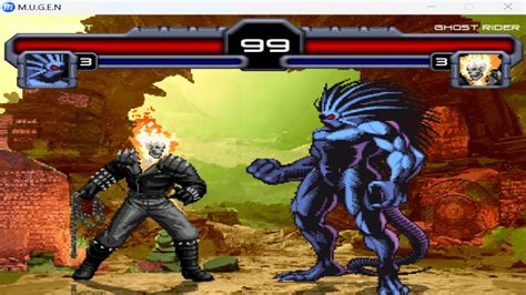 Ghost Rider Vs Blackheart FINAL BOSS FIGHT Marvel Vs Capcom Mugen