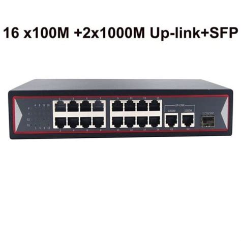 16 Port PoE Switch with 2 Gigabit Uplink and Gigabit SFP Price & Datasheet