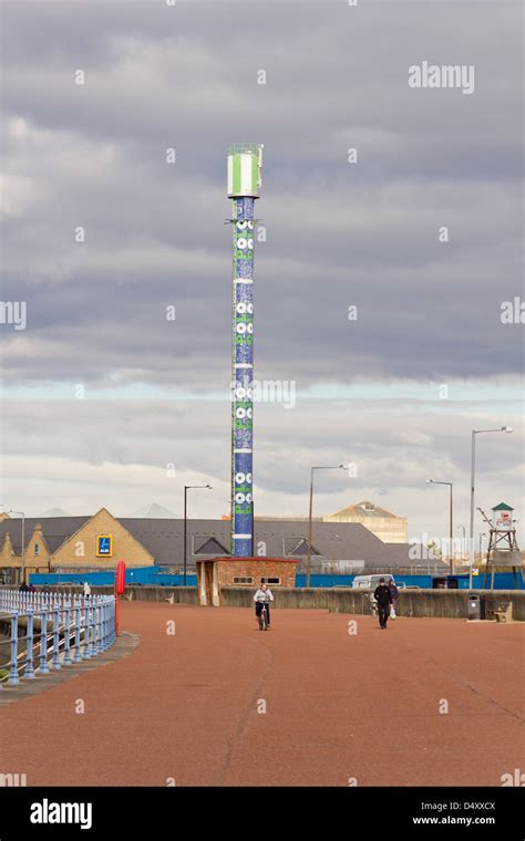 Morecambe Lancashire England With The Sea Front And Polo Mint Tower