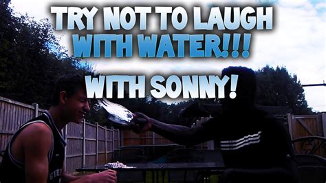 Try Not To Laugh Challenge WITH WATER With Sonny YouTube