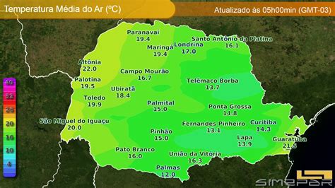 Simepar On Twitter Madrugada Tempo Est Vel E De Temperaturas Mais