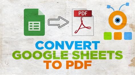 How To Convert Google Sheets To PDF Using Google Drive YouTube