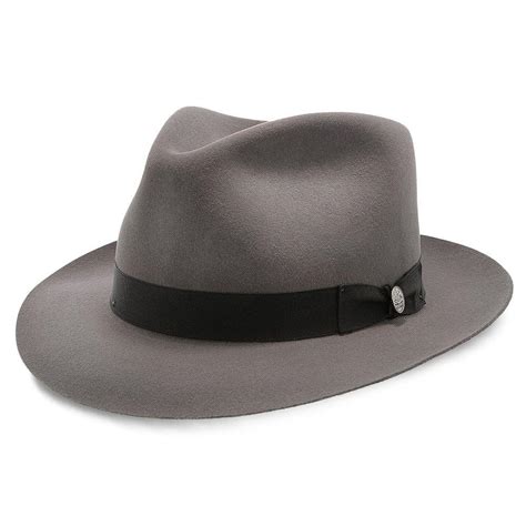 Mens Stetson Chatham Wool Felt Fedora Hat 238 In Brim