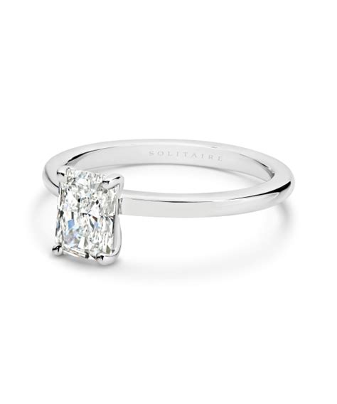 Radiant Cut Diamond Ring Solitaire Jewellery