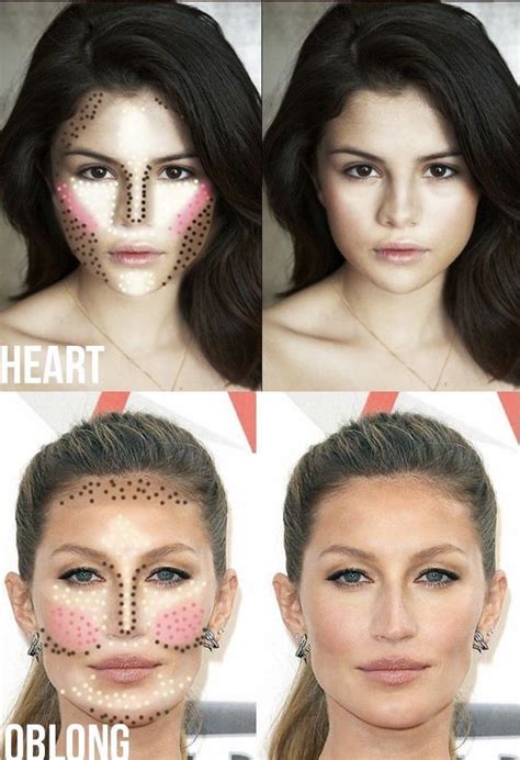 Contour Heart Shaped Face Long Face Contour Contouring Oval Face