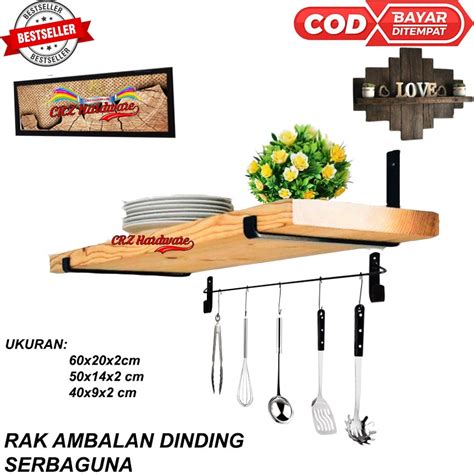 Jual Rak Ambalan Tempel Dinding Rak Dapur Kamar Besi Siku Dan Papan