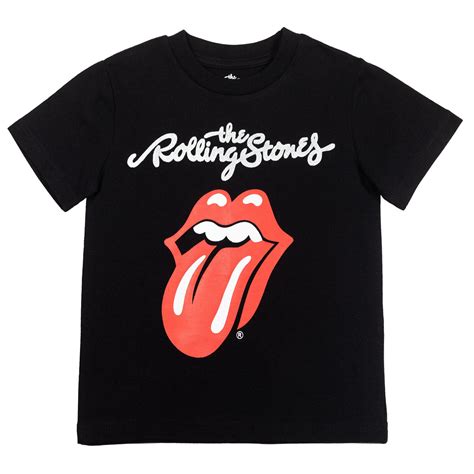 The Rolling Stones Rock Band Tongue Logo Big Boys Graphic T Shirt Black