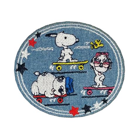 ワッペン Snoopy スヌーピー Peanuts ブラザーズ アイロン シール かわいい 刺繍 キャラクター グッズ プレゼント 服