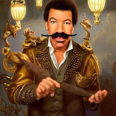 Lionel Richie With Mustache Realistic Regal Stable Diffusion Openart