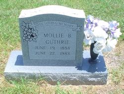 Mollie Bell Guthrie Guthrie 1888 1983 Memorial Find A Grave