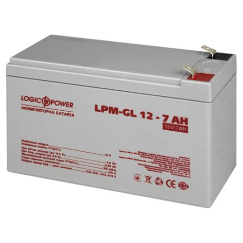 Гелевий акумулятор LogicPower LPM GL 12V 7Ah Купити в інтернет