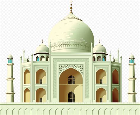 Taj Mahal India Clipart Mosque Vector Icon | Citypng