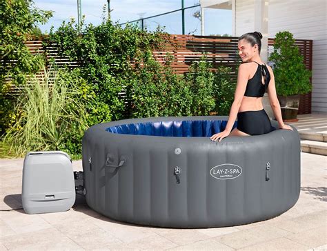 Надувное джакузи 60075 Bestway Santorini HydroJet Pro, 216х80 см, цена ...