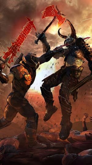 Doomguy Marauder Doom Eternal Video Game Hd Phone Wallpaper Rare