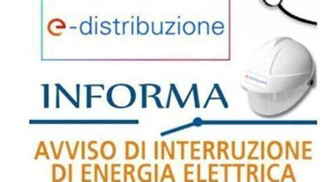 E Distribuzione Avviso Di Interruzione Di Energia Elettrica