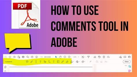 How To Use Annotations Comment Tool In Adobe Reader Youtube