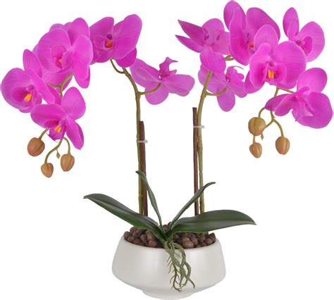 San Mu Artificial Orchid Flowers And Plants Faux Orchids