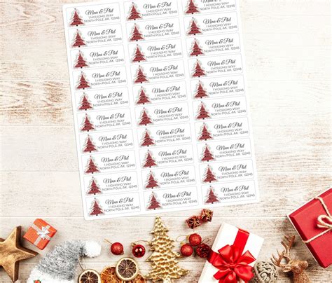 Christmas Return Address Labels Printable Avery 5160 PDF | Etsy