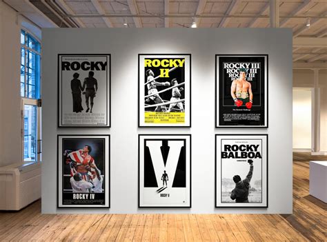 Rocky Movie Posters, Remastered Posters Pack of 6 Digital Posters ...