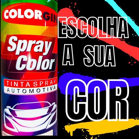 Spray Colorgin Diversas Cores Ml Shopee Brasil