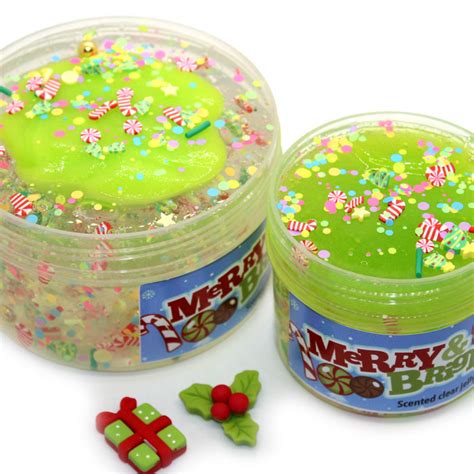 Merry and bright clear jelly slime