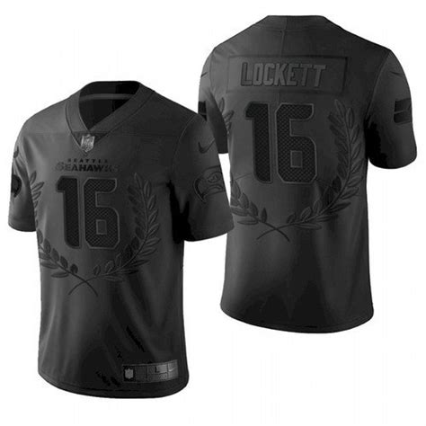 Seahawks Tyler Lockett All-Black Limited Platinum Jersey – US Sports Nation