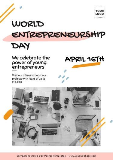 Printable Entrepreneurship Day Poster Templates