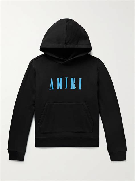 Amiri Core Logo Hoodie In Black Modesens