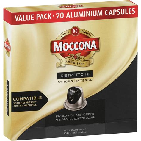 Moccona Ristretto Strong Coffee Capsules Pack Woolworths