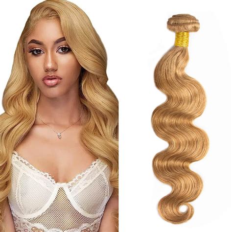 Amazon Bundles Human Hair Honey Blonde Body Wave Bundles Blonde Wet And Wav Bundles A