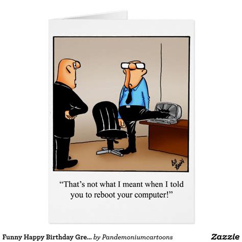 Funny Happy Birthday Greeting Card | Zazzle | Funny happy birthday ...