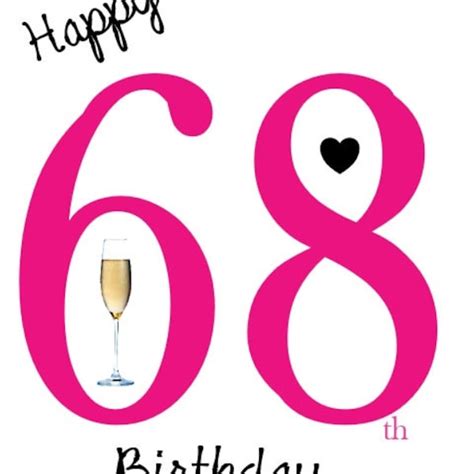 Wife 68th Birthday Etsy