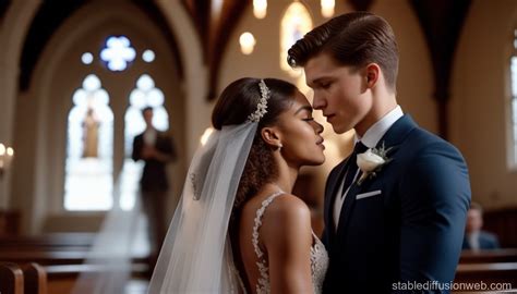 Zendaya and Tom Holland's Haunted Church Wedding | Stable Diffusion Online