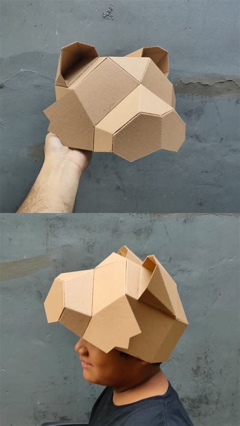 Cardboard Tiger Hat Templates