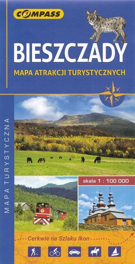 Mapa Turystyczna Bieszczady Mapa Atrakcji Turyst