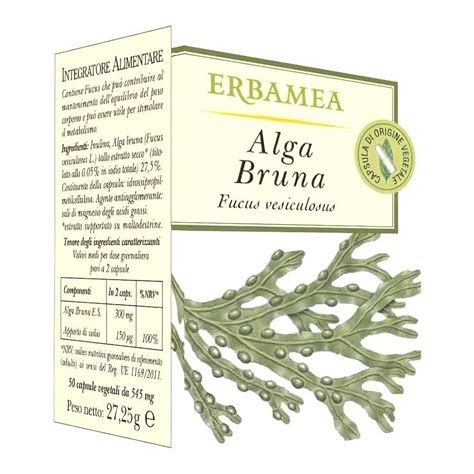 Alga Bruna Integratore Metabolismo Opercoli Top Farmacia