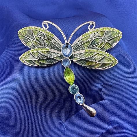 Vintage Napier Dragonfly Brooch Gem